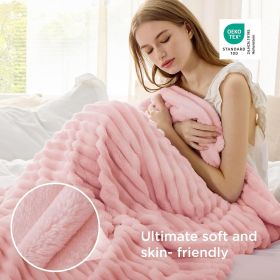 GentleSoft Pink Throw Blanket for Couch - Birthday Gifts for Teen Girls Her Sister, Soft Cozy Cute Small Fleece Throw Blanket for Girls