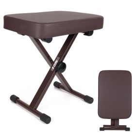 5 Core Keyboard Bench 3 Inch Padded Cushioned Piano Stool Height Adjustable Guitar Seat Heavy Duty Folding Portable Musician Chair W Nonslip Rubb (Option: KBBBRHD)