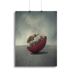 Life is a balance Canvas Print or Poster (Type: Standard Framed Canvas Print, size: 32" x 24" / 80cm x 60cm approx)